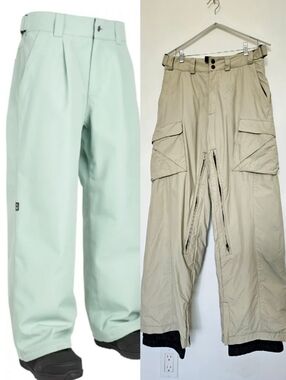 Vintage Obermeyer Men's Revert In Bone Baggy Style Snowboard Pants